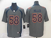 Nike Broncos 58 Von Miller Gray Inverted Legend Limited Jersey,baseball caps,new era cap wholesale,wholesale hats